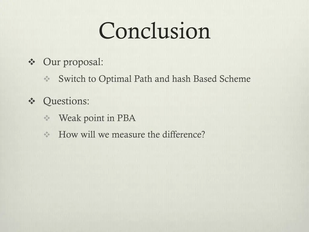 conclusion 1