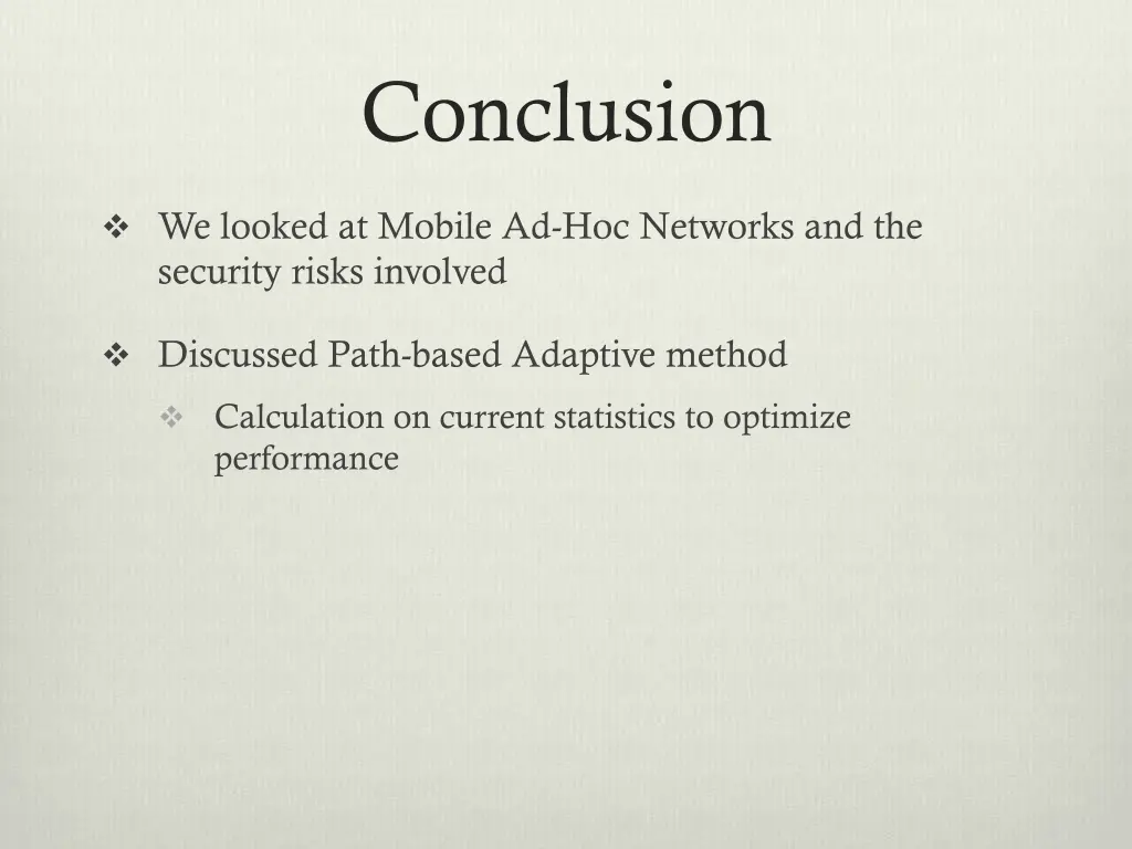 conclusion