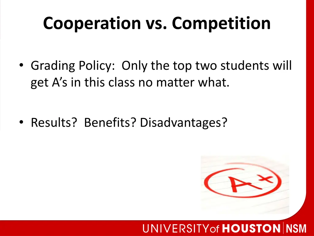 cooperation vs competition