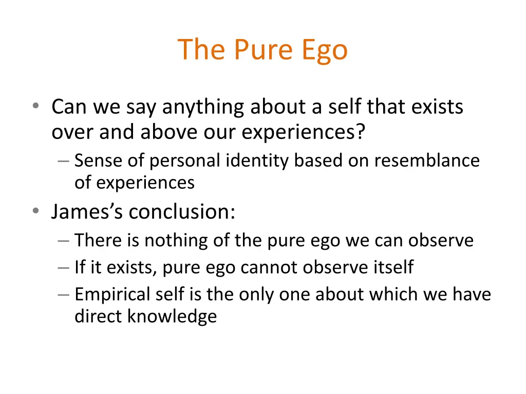 the pure ego
