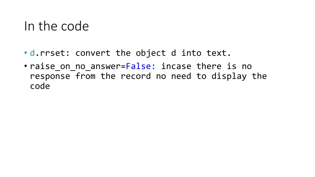 in the code