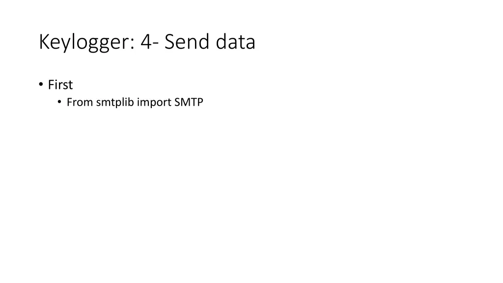 keylogger 4 send data