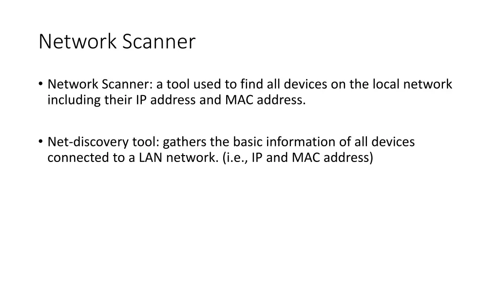network scanner