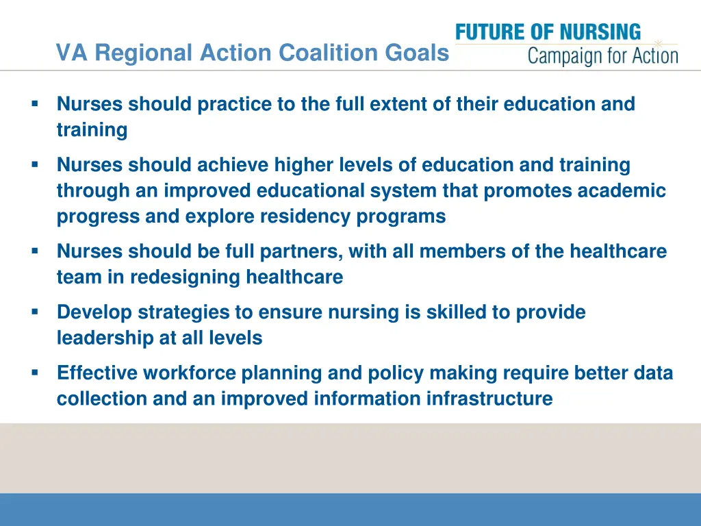 va regional action coalition goals