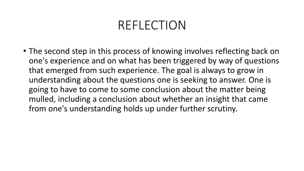 reflection