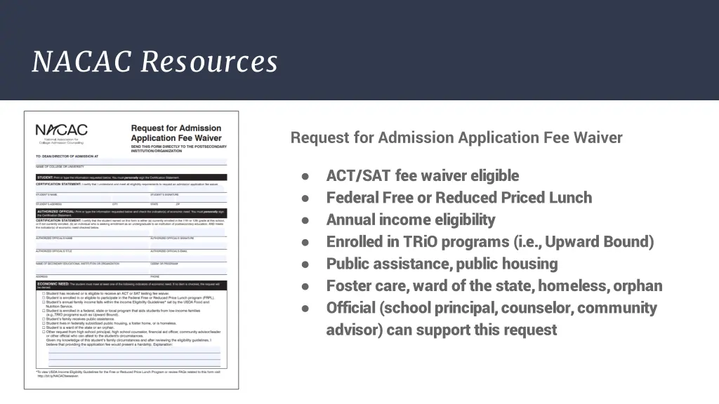 nacac resources