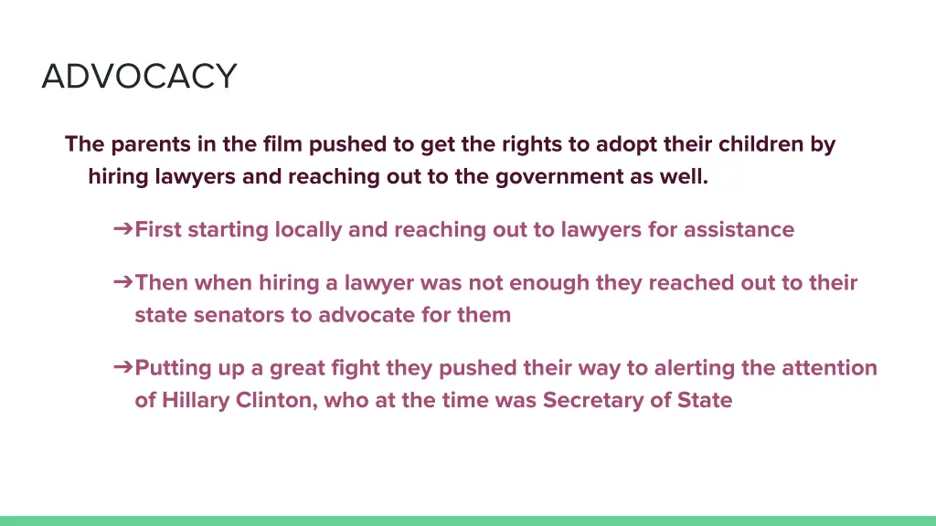 advocacy