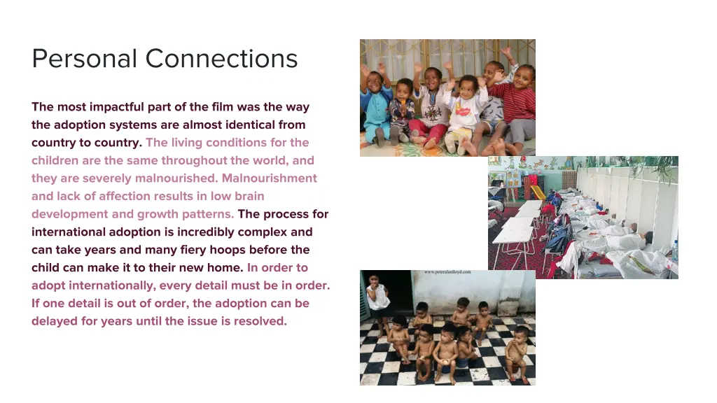 personal connections