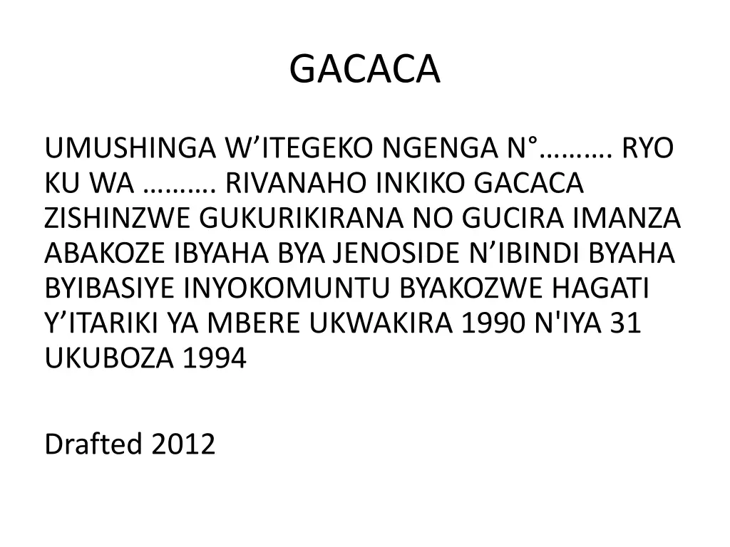 gacaca