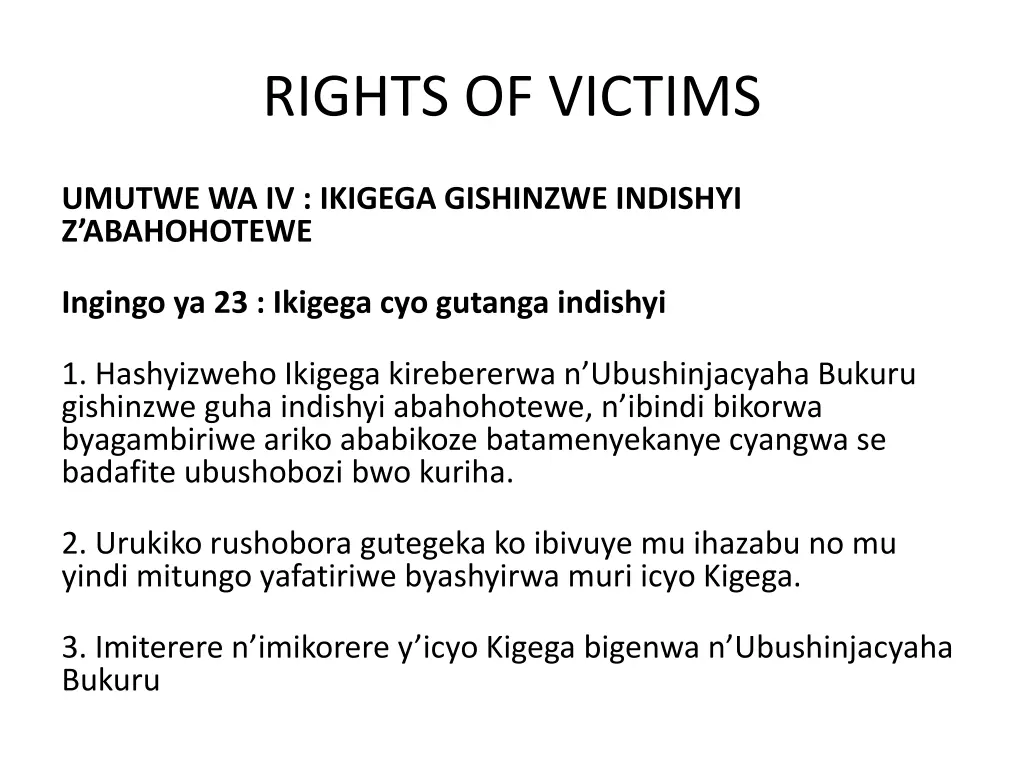 rights of victims 5