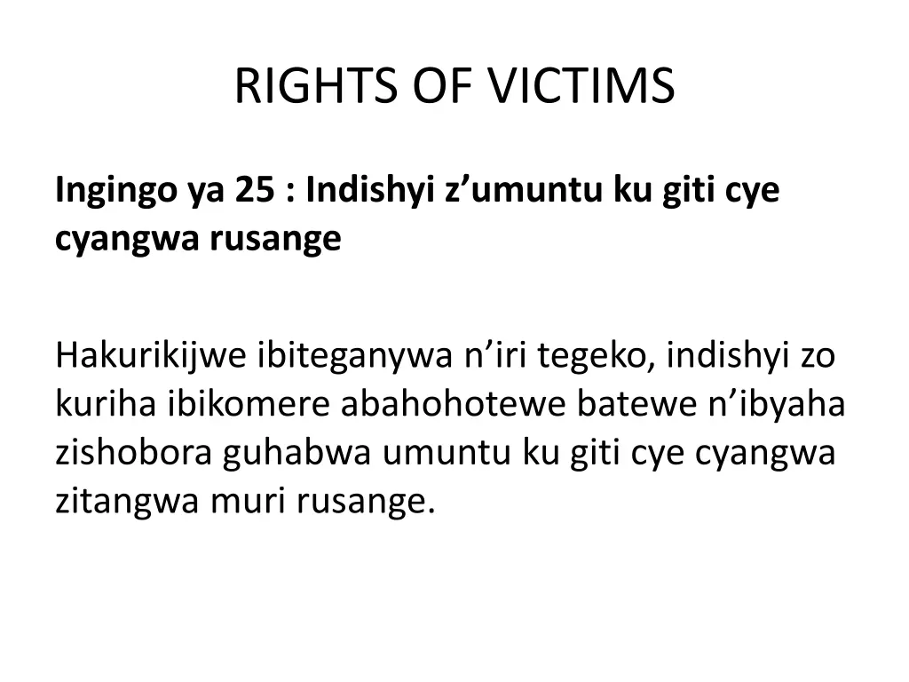 rights of victims 6
