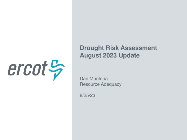 drought risk assessment august 2023 update