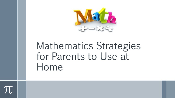 mathematics strategies for parents to use at home