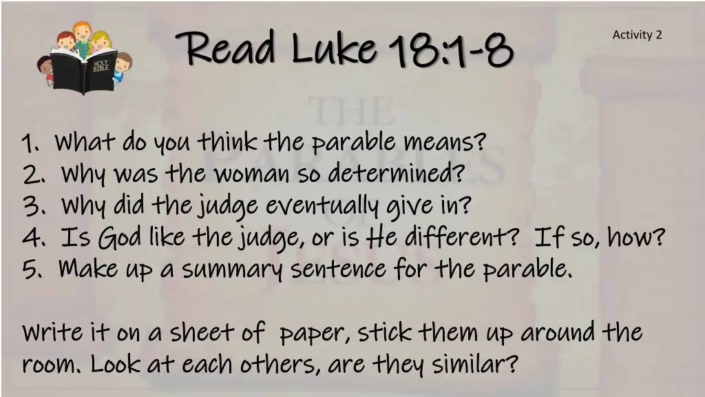read luke 18 1 read luke 18 1 8 8