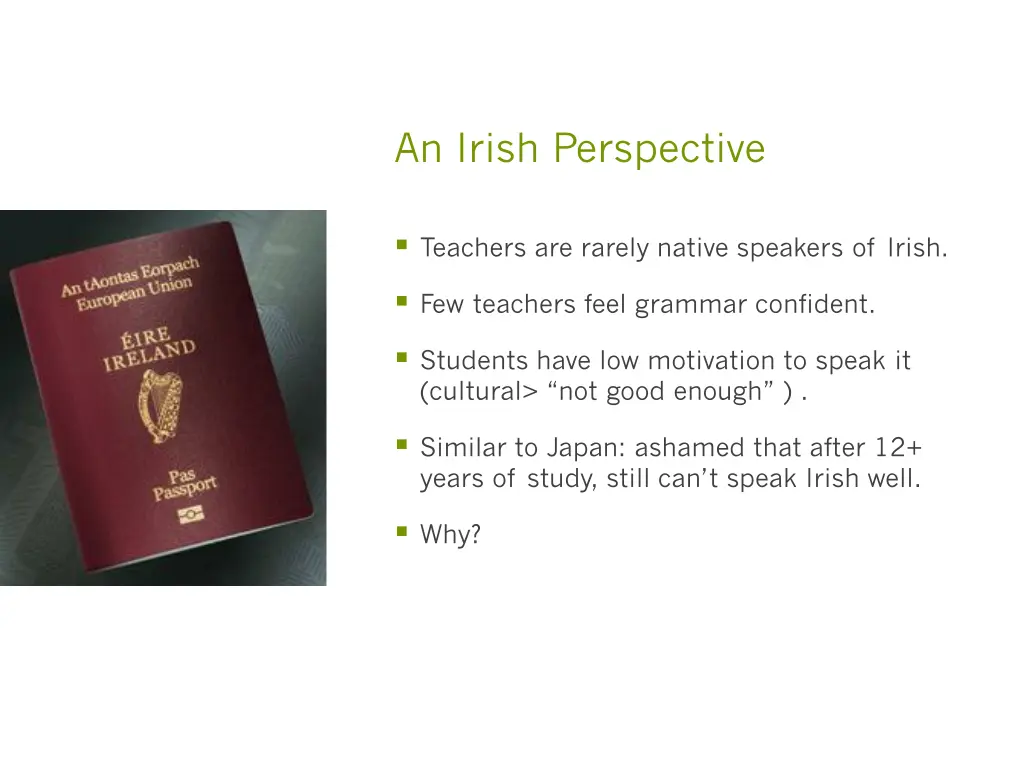an irish perspective