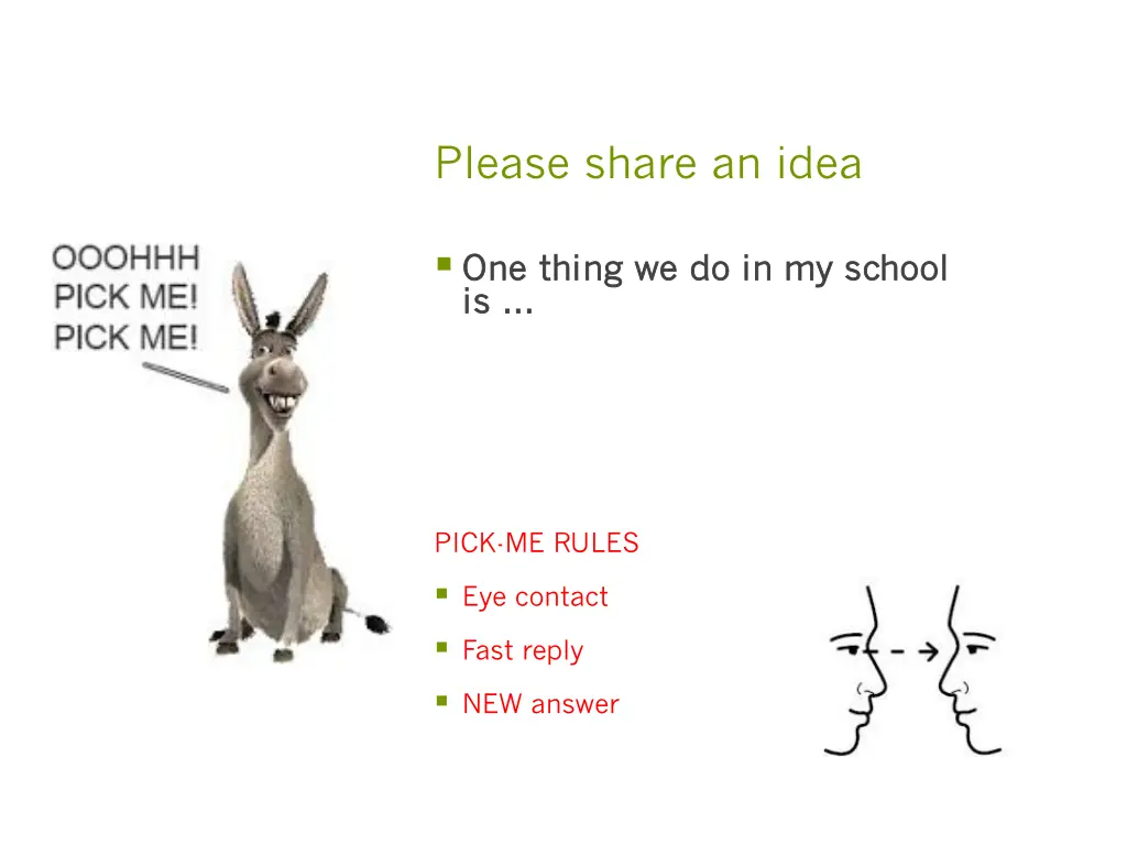 please share an idea