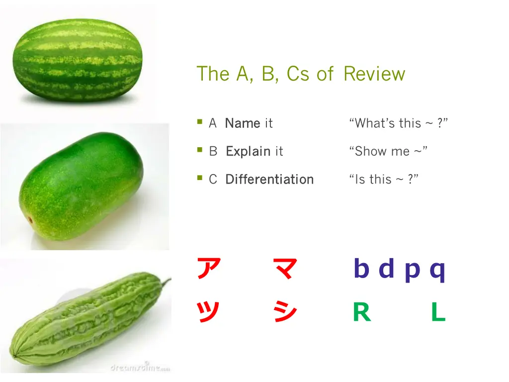 the a b cs of review