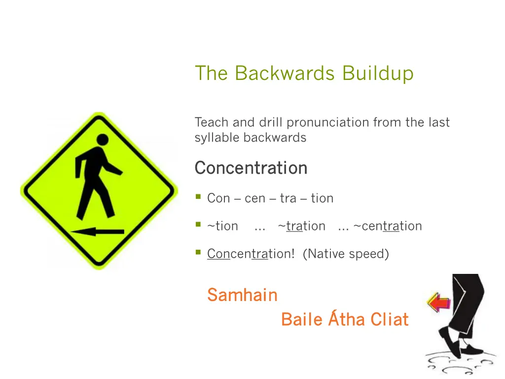 the backwards buildup