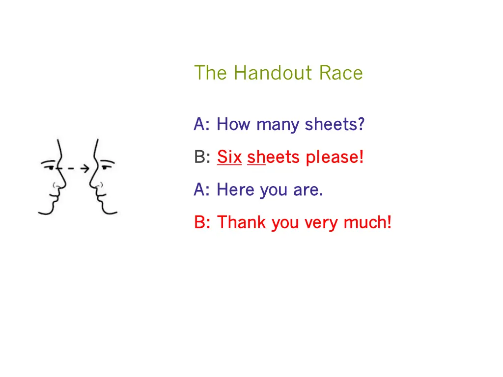 the handout race