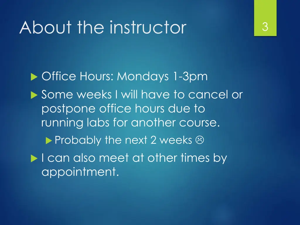 about the instructor 1