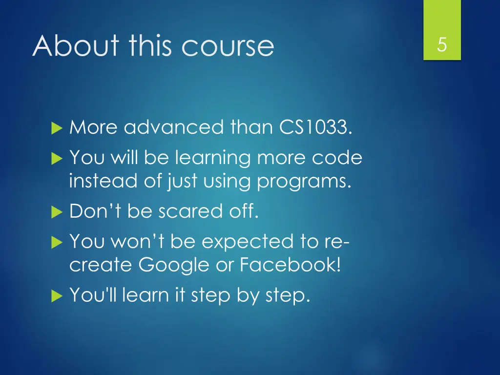 about this course