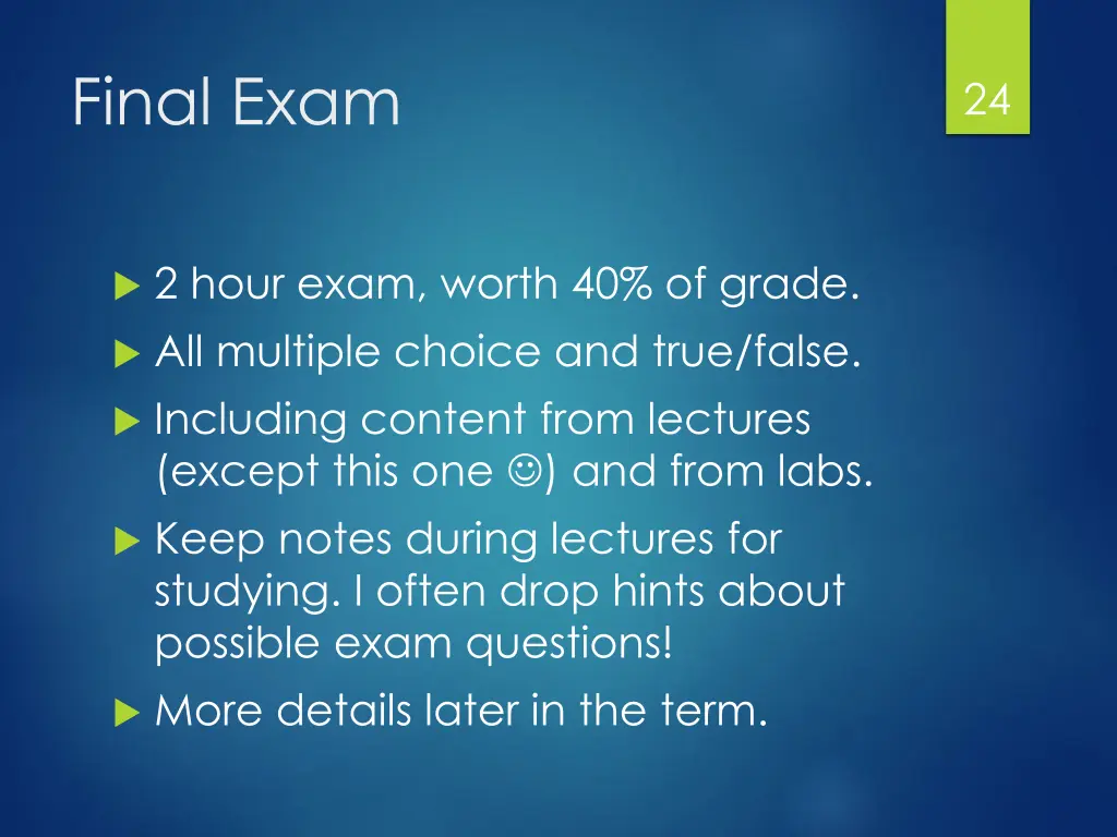 final exam