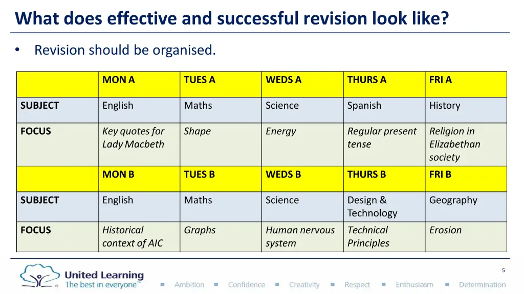 what does effective and successful revision look