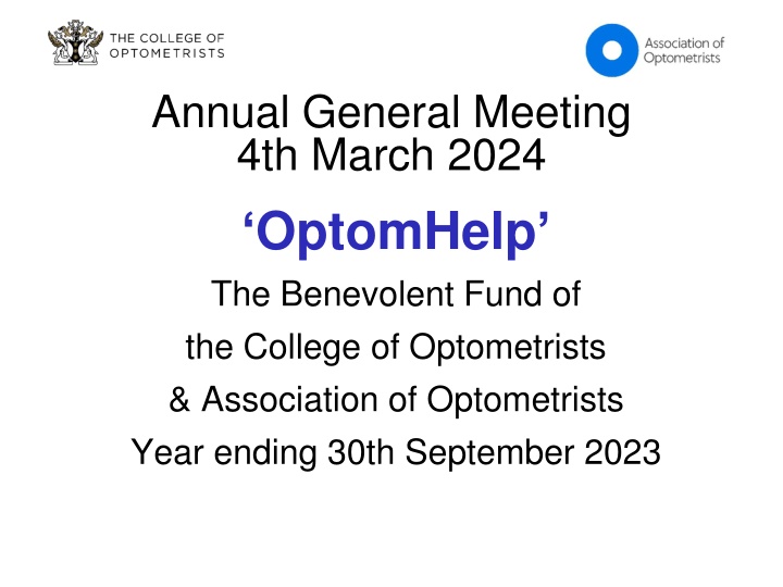 annual general meeting 4th march 2024 optomhelp