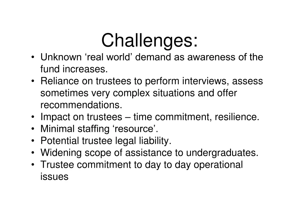 challenges