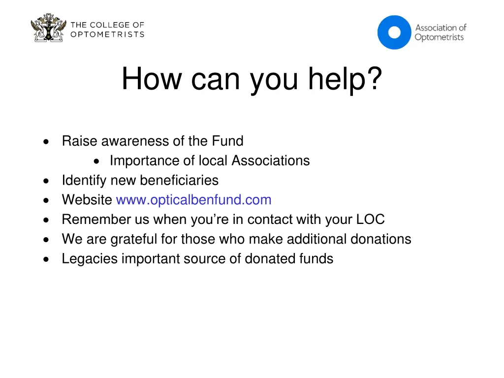 how can you help