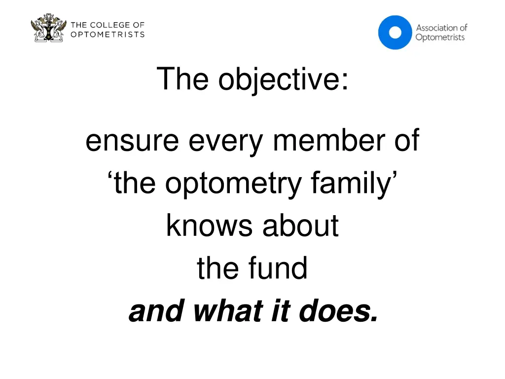 the objective