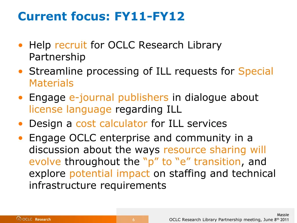 current focus fy11 fy12