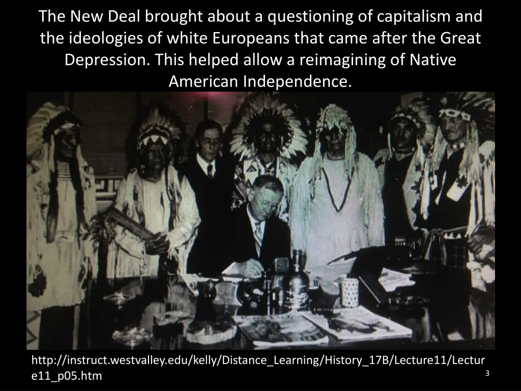 the new deal brought about a questioning