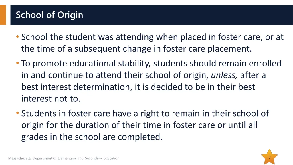 school of origin
