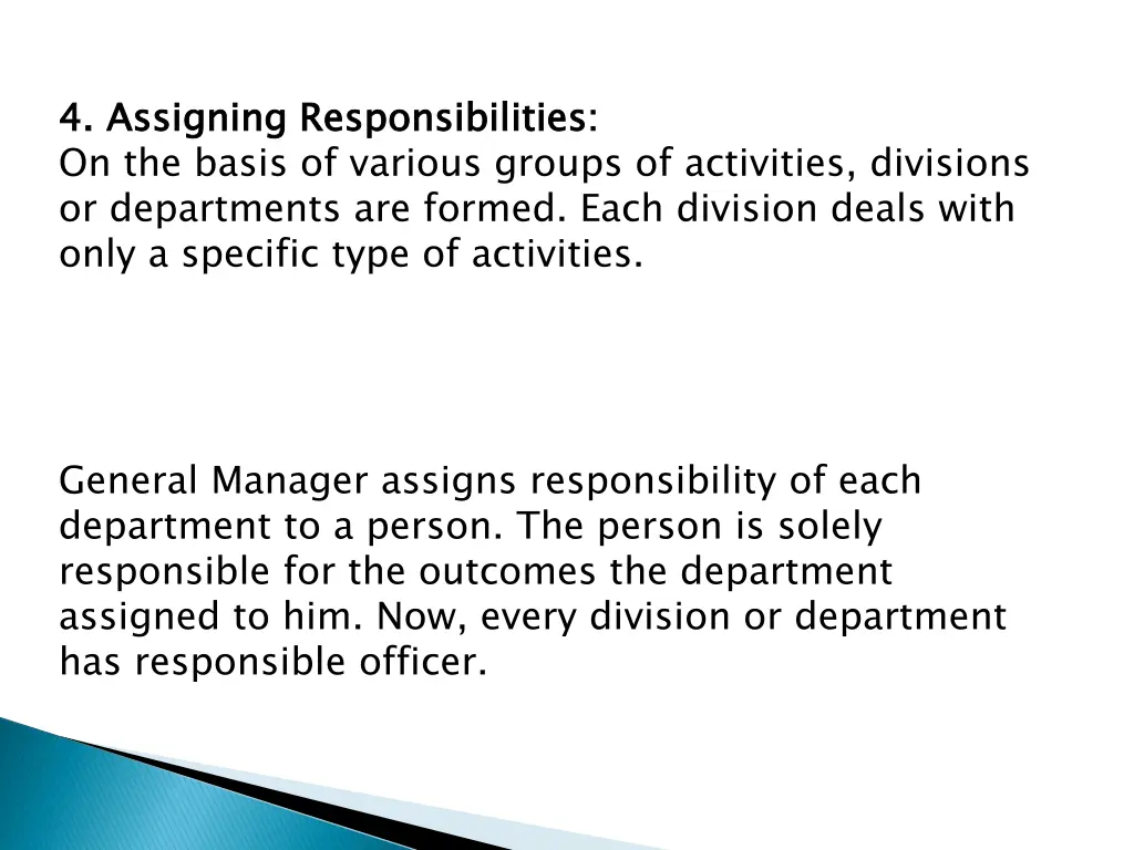 4 4 assigning responsibilities on the basis