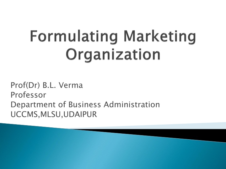 prof dr b l verma professor department
