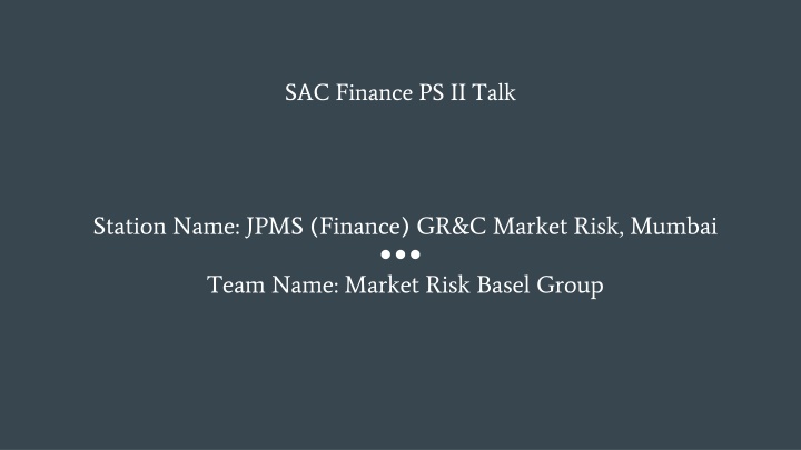 sac finance ps ii talk