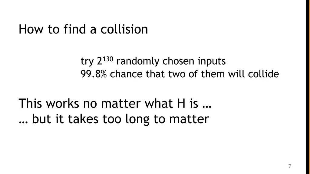 how to find a collision