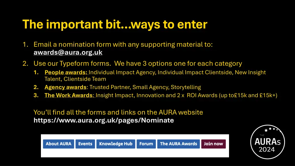 the important bit ways to enter