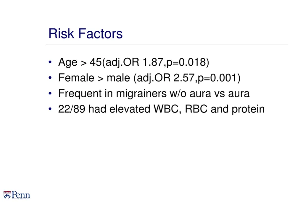 risk factors