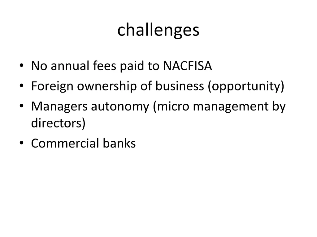challenges