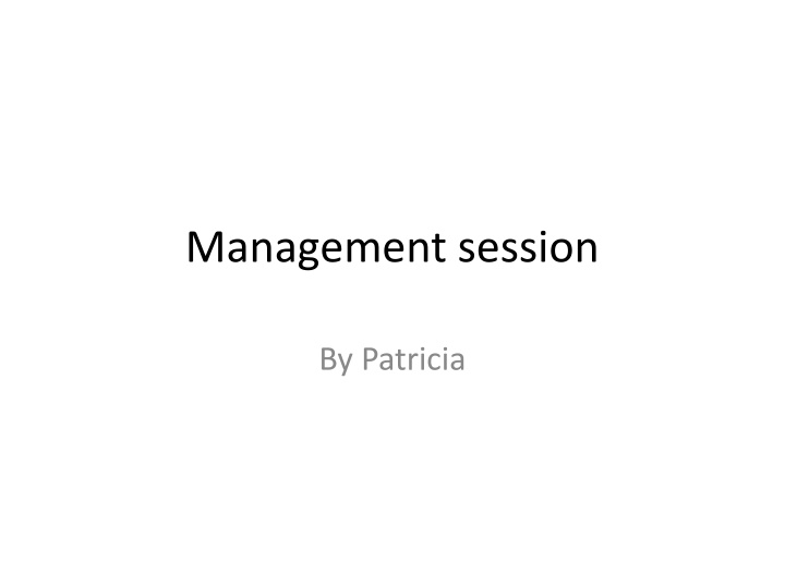 management session