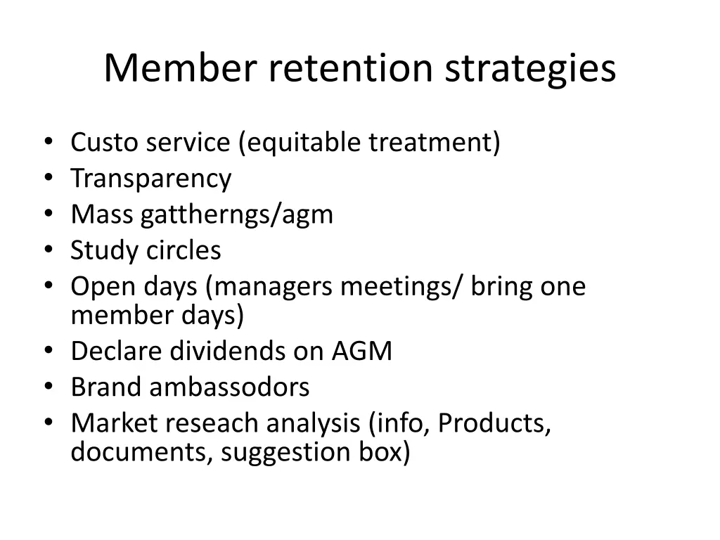 member retention strategies