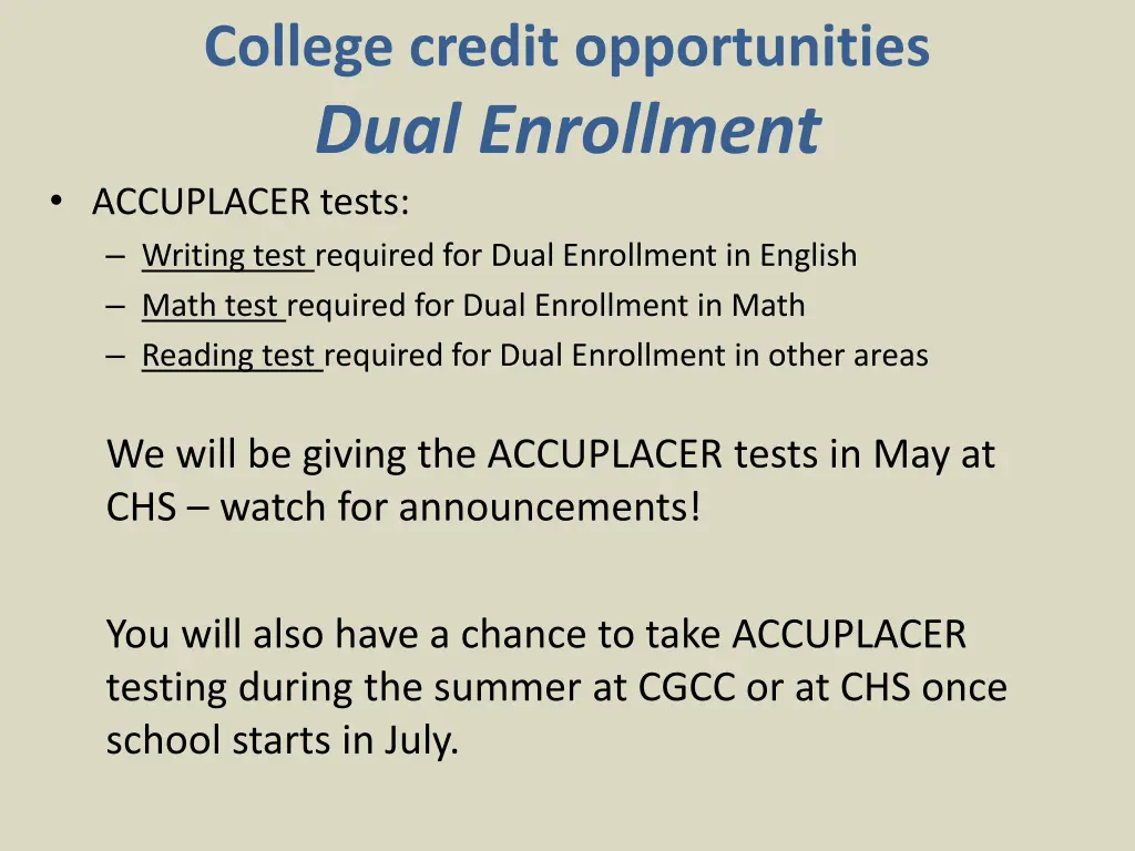 college credit opportunities dual enrollment 1