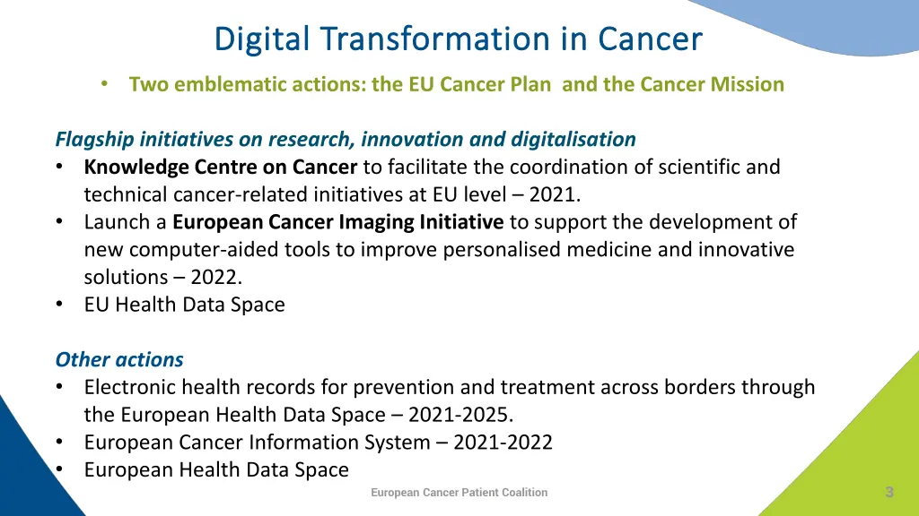 digital transformation in cancer digital