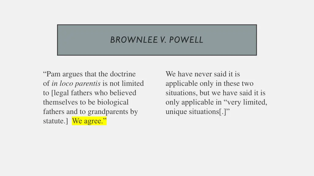 brownlee v powell
