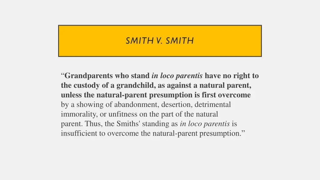 smith v smith
