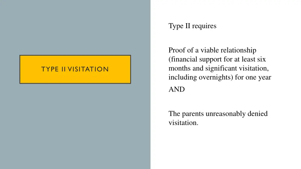 type ii requires