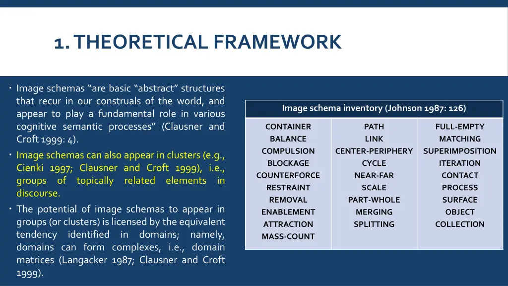 1 theoretical framework 1