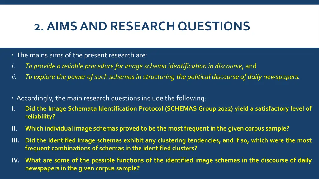 2 aims and research questions